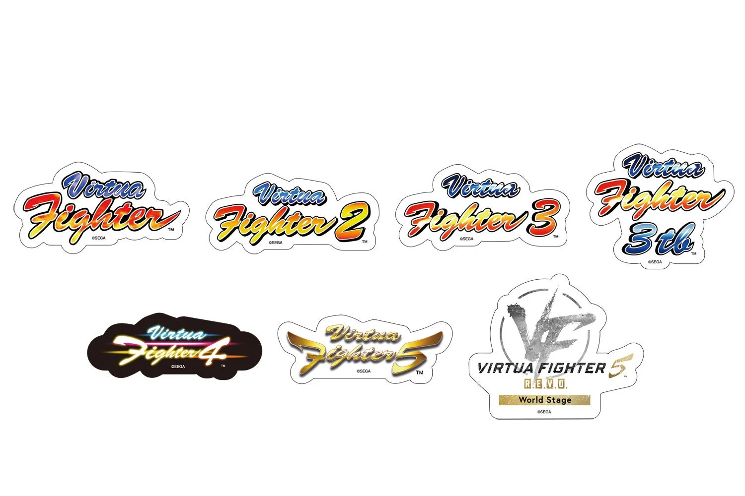 VF歴代シリーズロゴステッカー