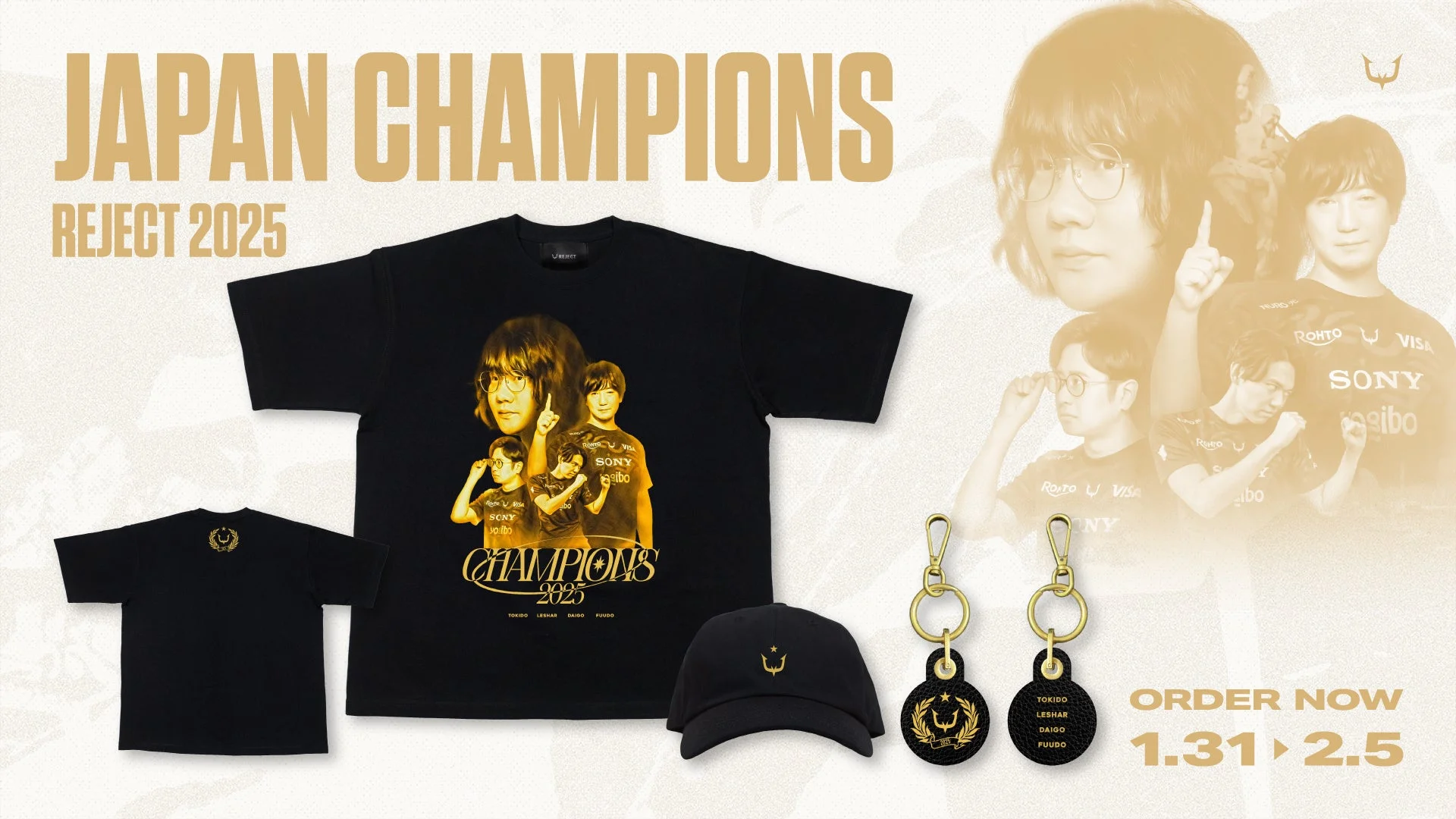 REJECT JAPAN CHAMPIONS 2025 記念グッズ