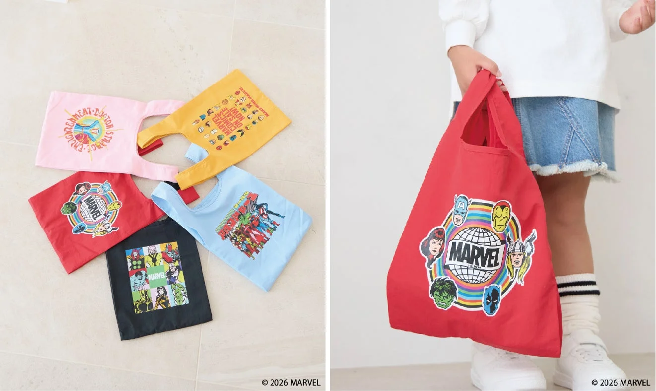 カラフルなマーベルエコバッグ