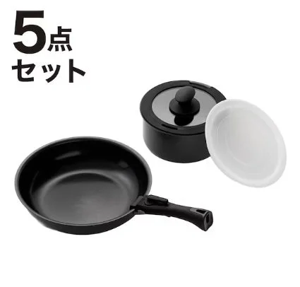 IHスピンコート取っ手がとれる5点セット