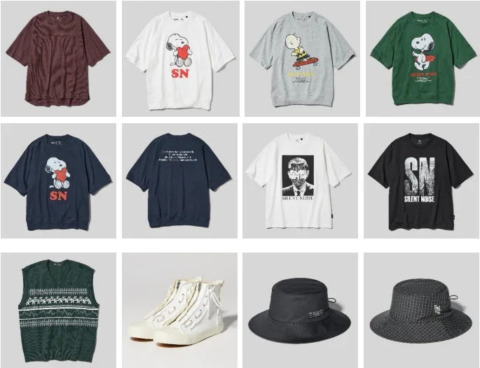 PEANUTSコラボTシャツとグッズ