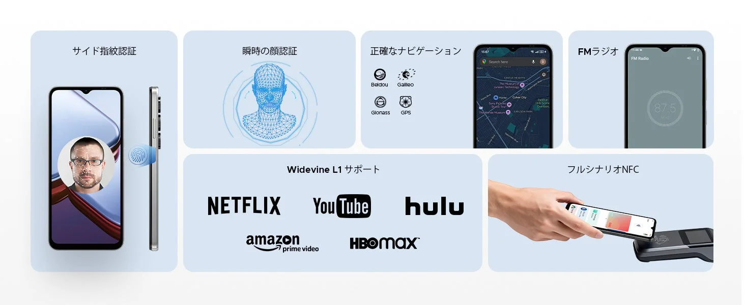 DOOGEE Note56X Proのセキュリティ機能