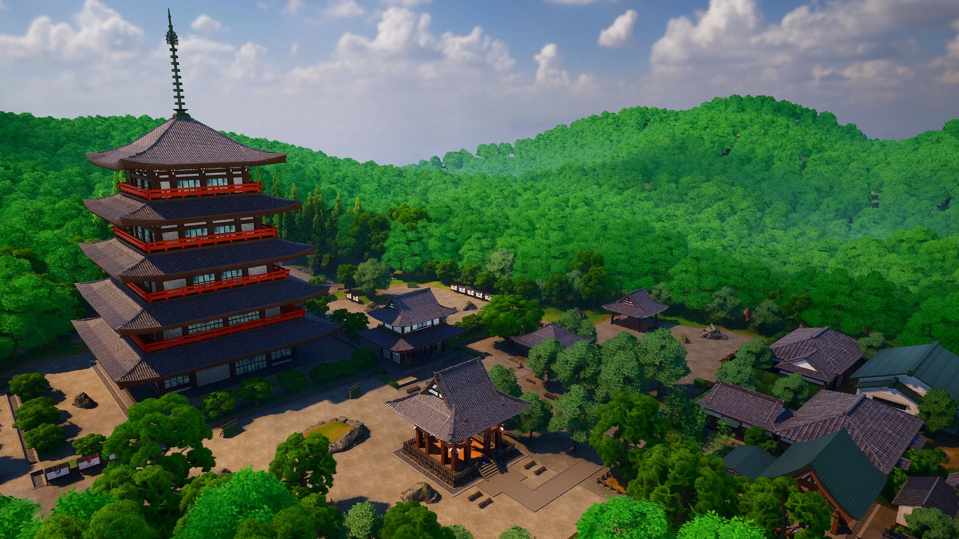 蓮華院誕生寺 奥之院のような五重塔の風景