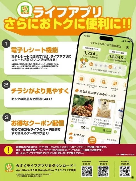 ライフアプリの機能説明画像