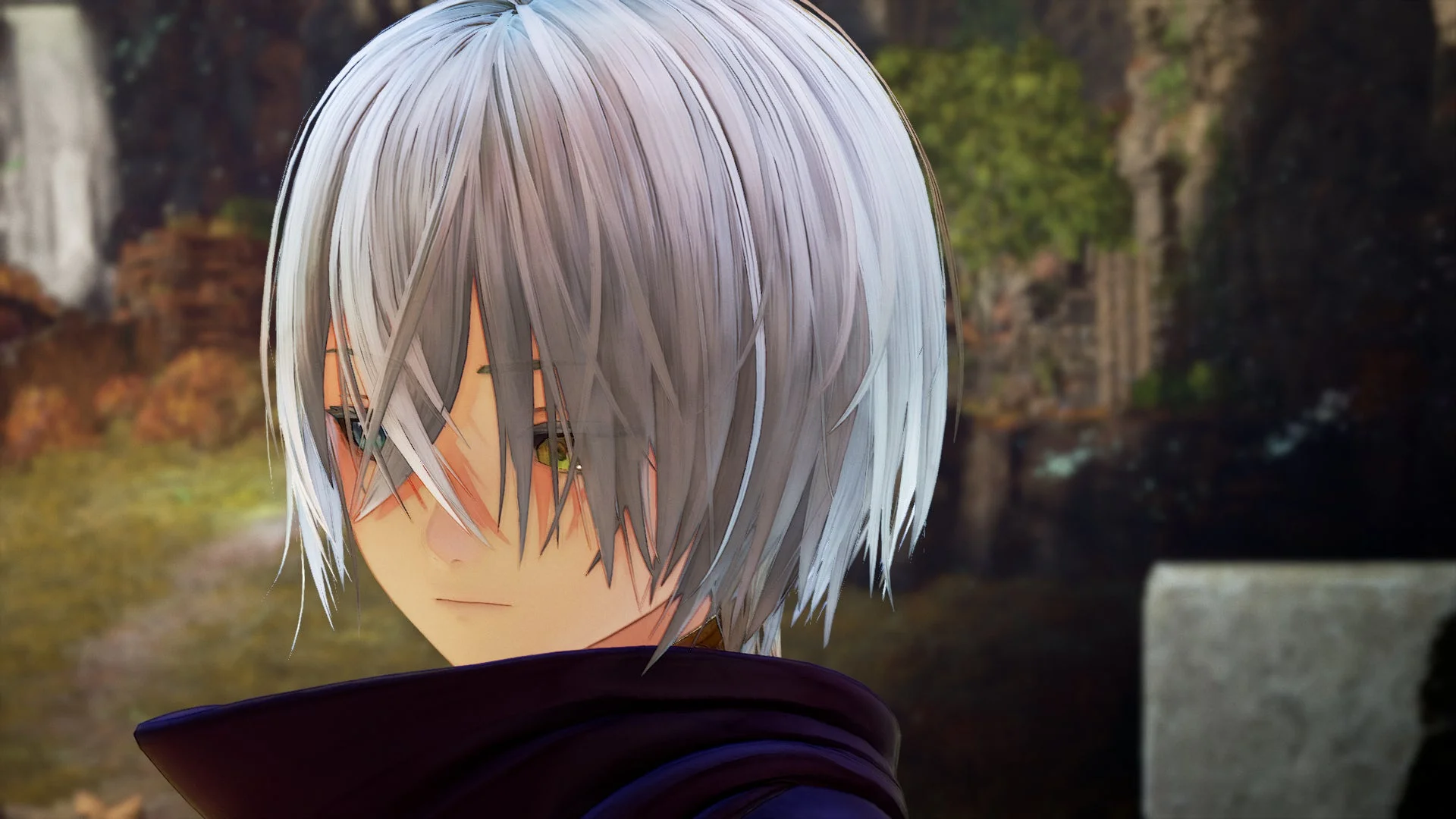 男性キャラクターのクローズアップ