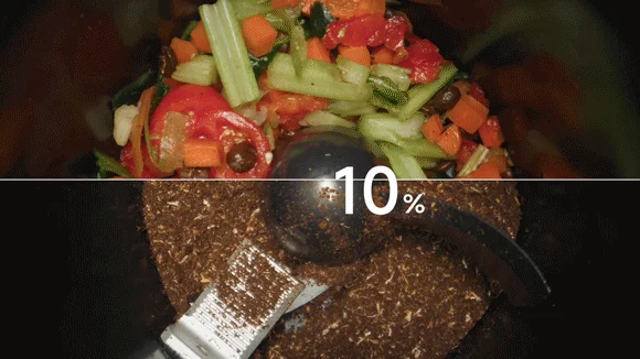 野菜くずの堆肥化プロセス