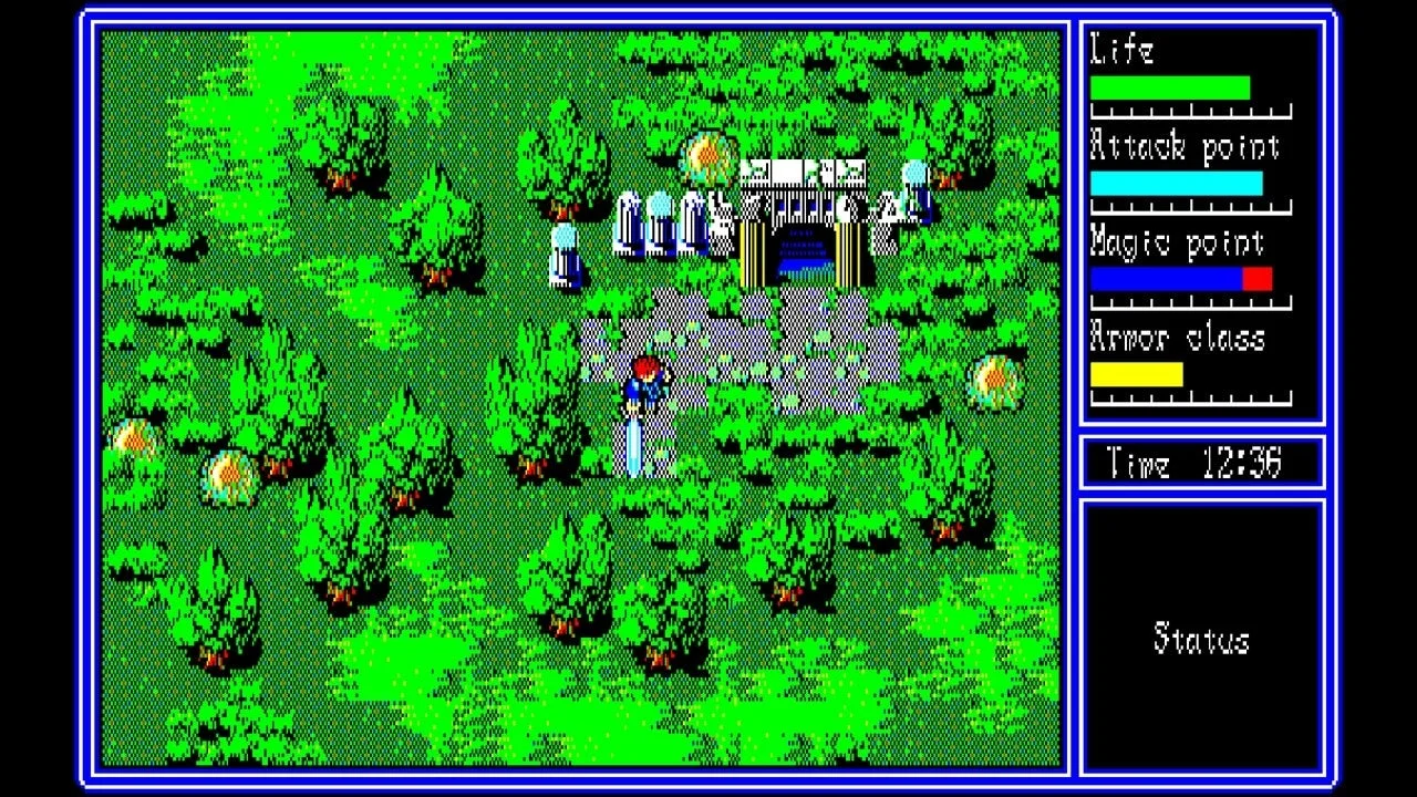 ハイドライド3 ゲーム画面