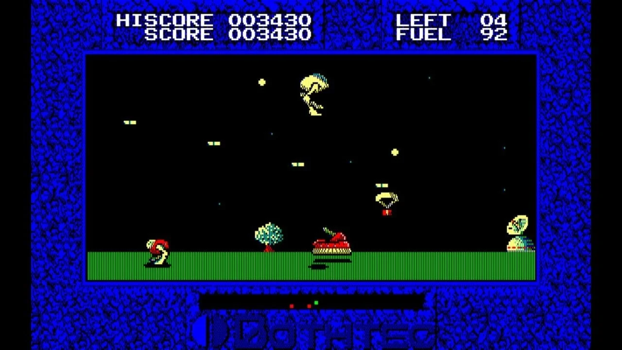 戦車が敵を攻撃しているゲーム画面