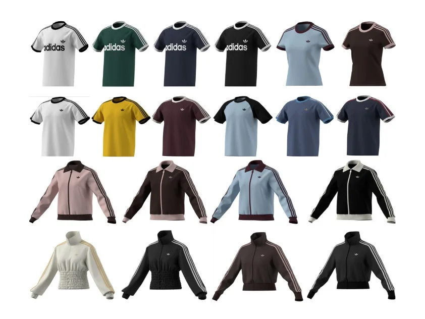 アディダスのTシャツやトラックジャケット