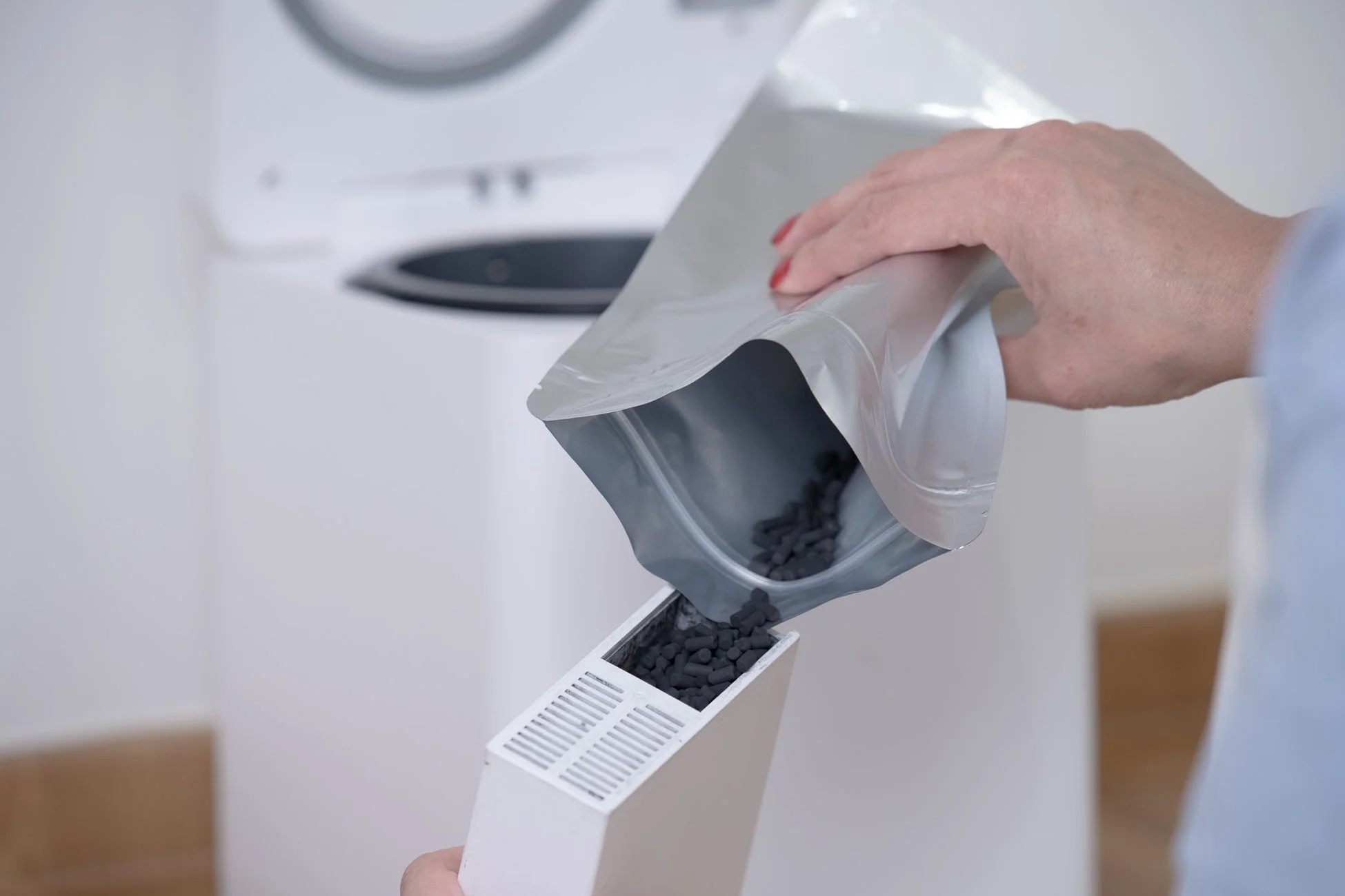 交換用フィルターの補充