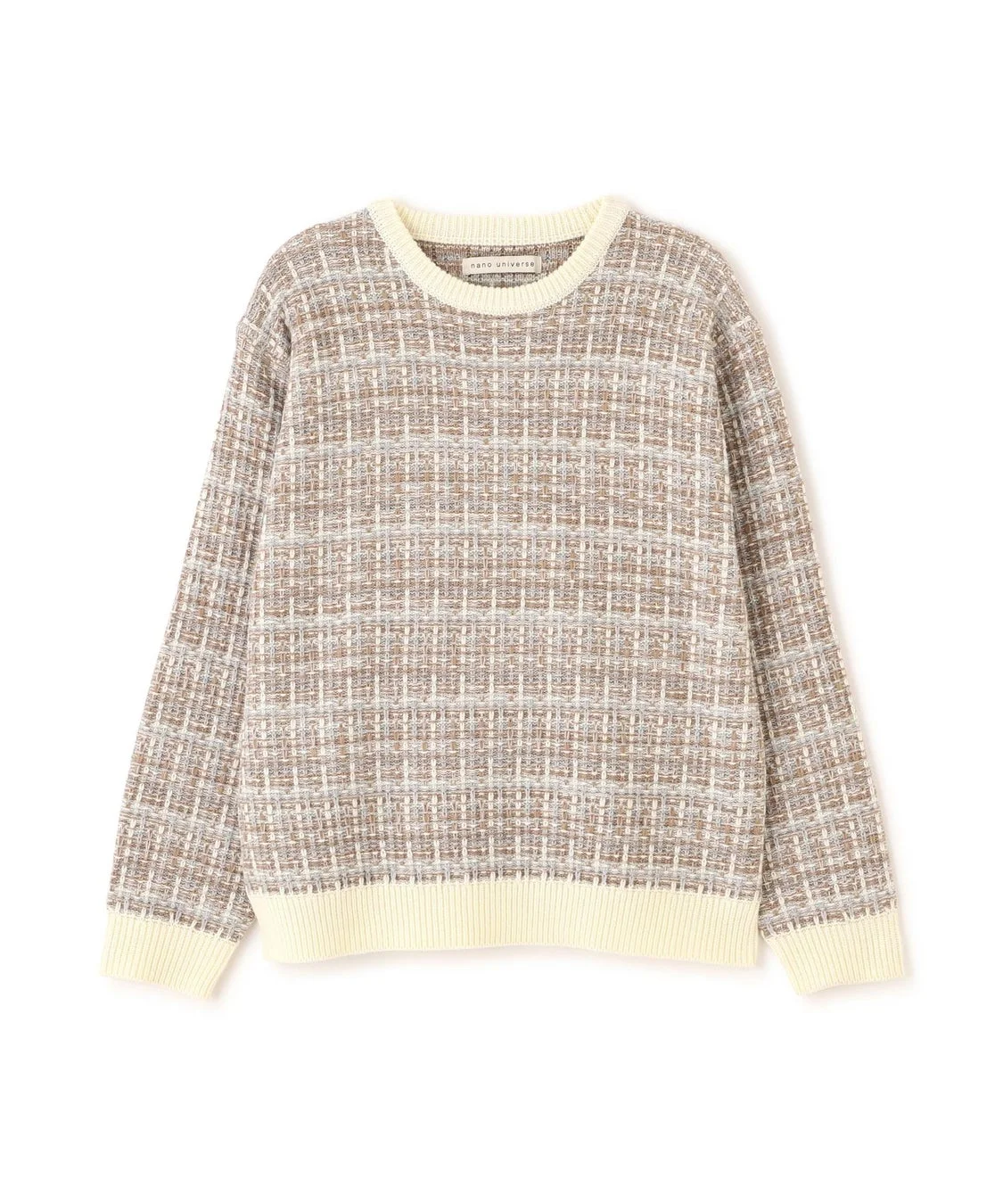 ツイードジャガードニット