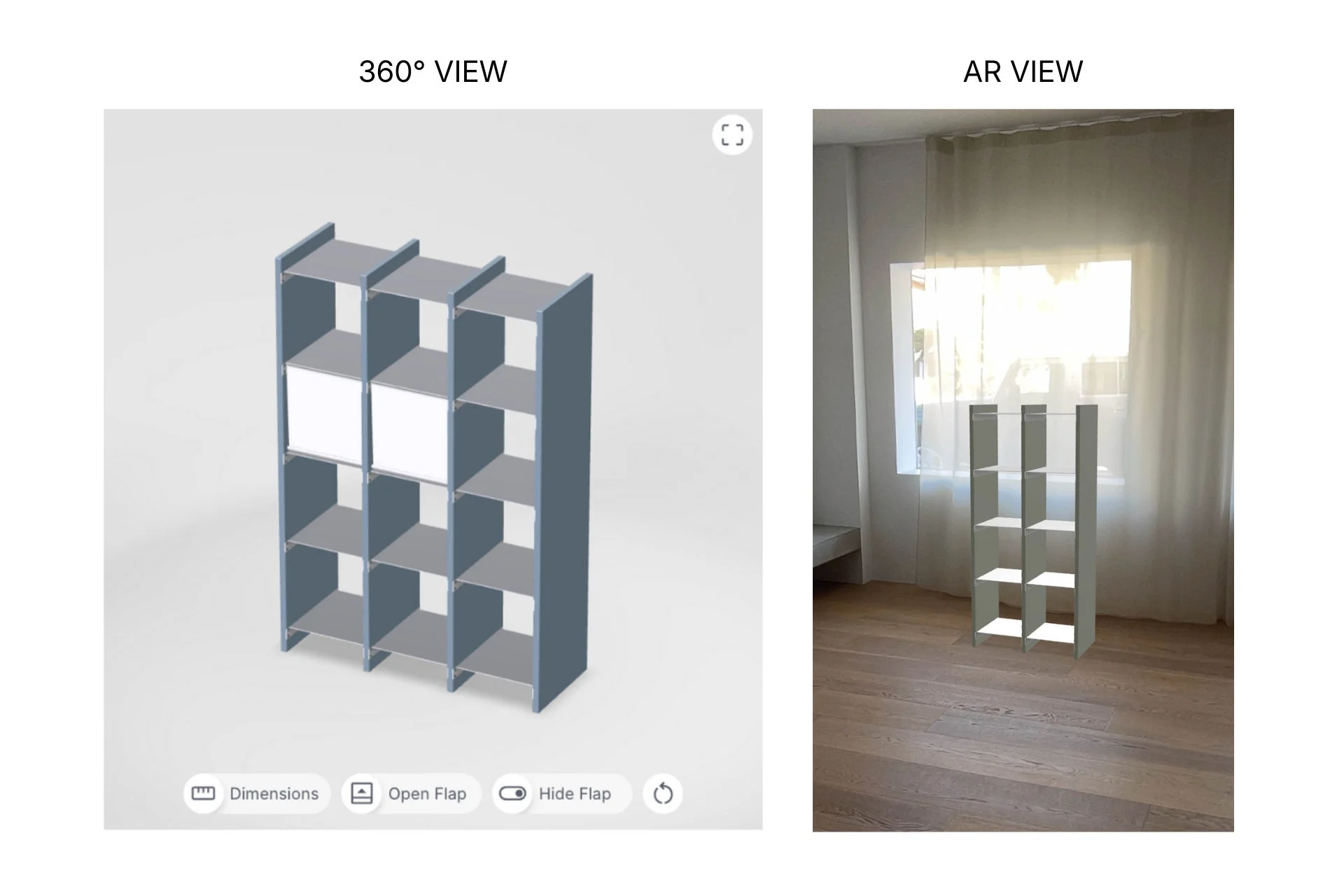 ONCEの360度ビューとARビューの機能