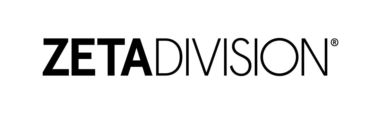 白背景に「ZETADIVISION」という文字が書かれたロゴ画像