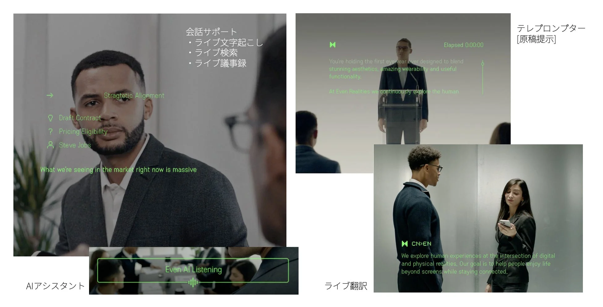 AIアシスタントとリアルタイム翻訳機能