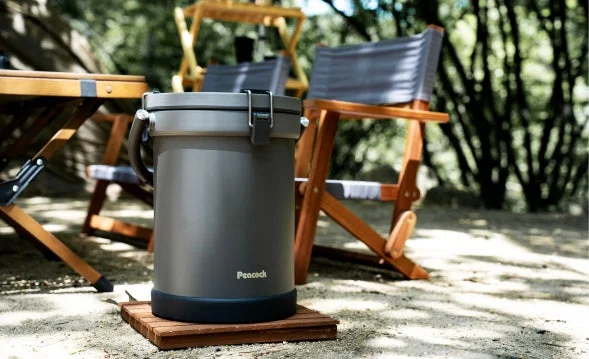 キャンプでのクーラーバケット