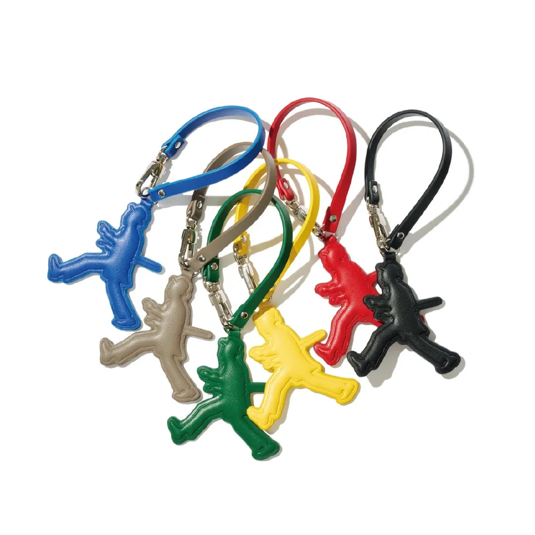 カラフルな人型キーホルダー