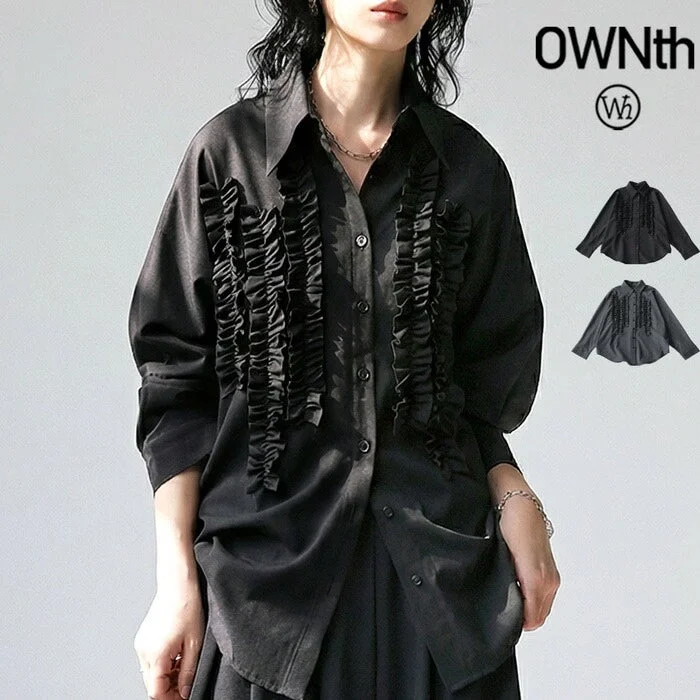 フリルデザインシャツ1