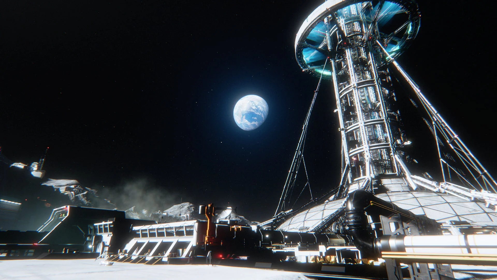 月面基地と地球