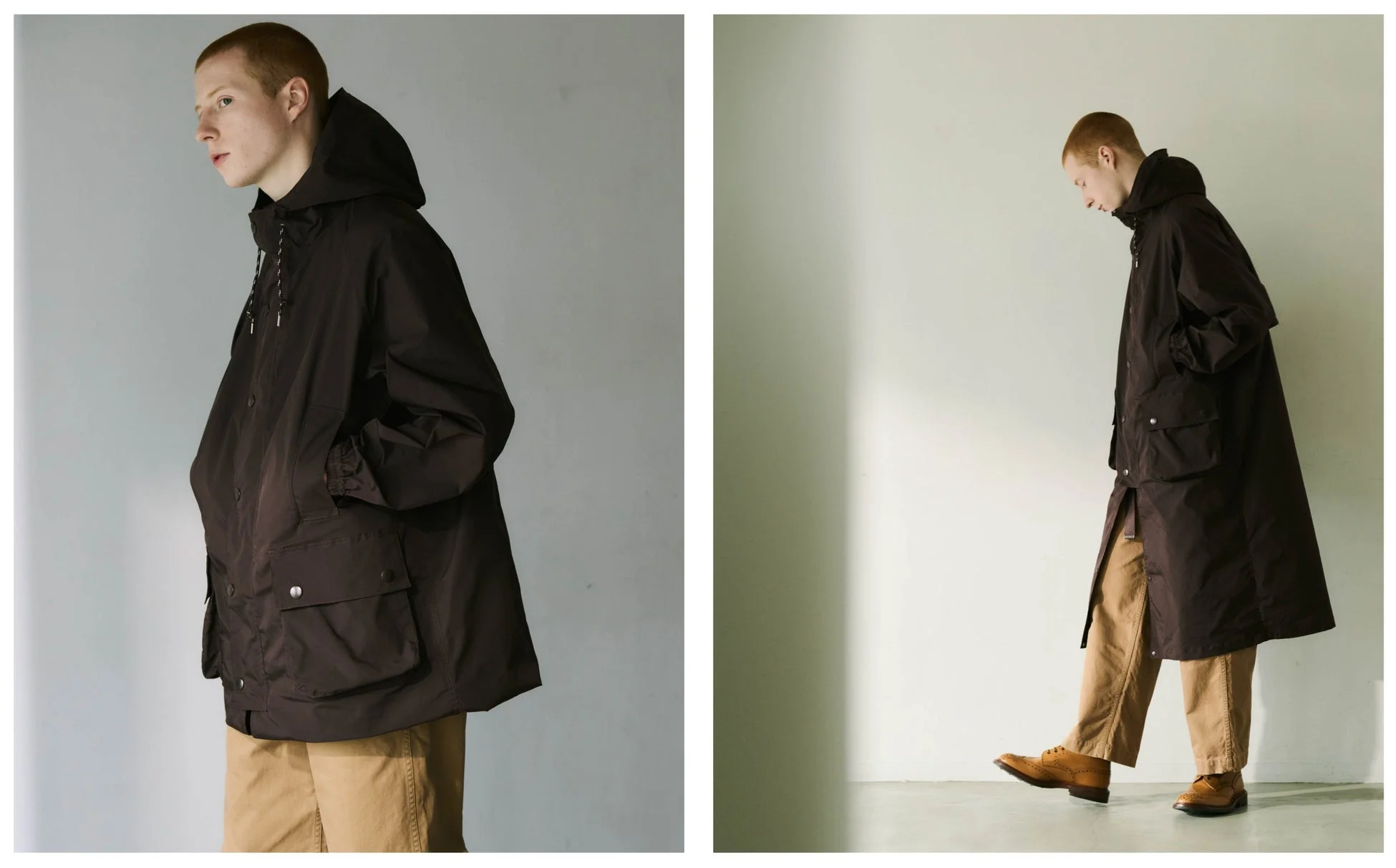 DAKS×Scye Twill Hooded Coat