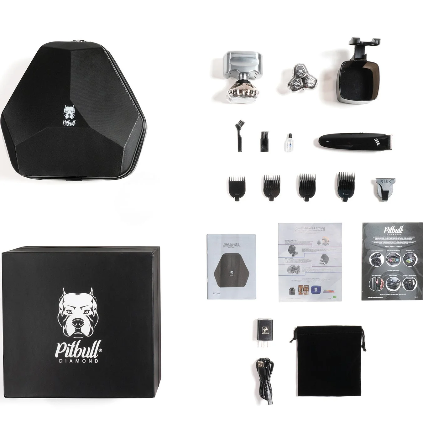 Skull Shaver Pitbull Diamond PROのセット内容