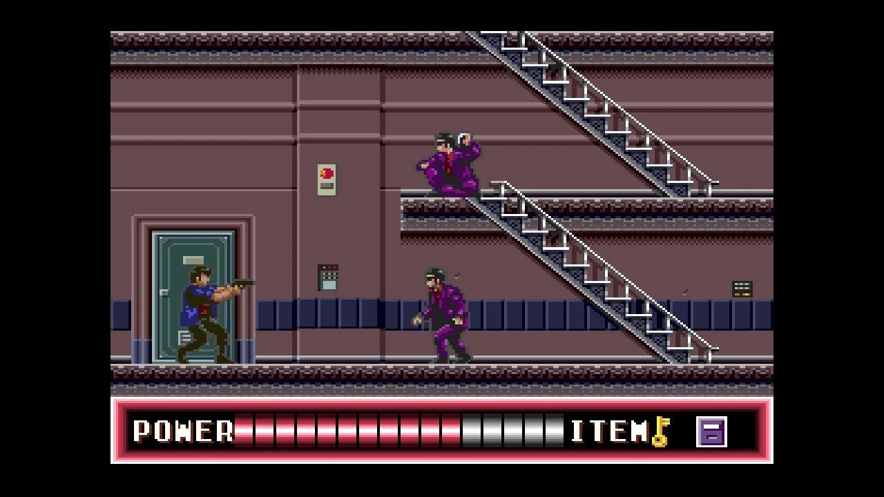 ピクセルアートで描かれたレトロなアクションゲームのスクリーンショット