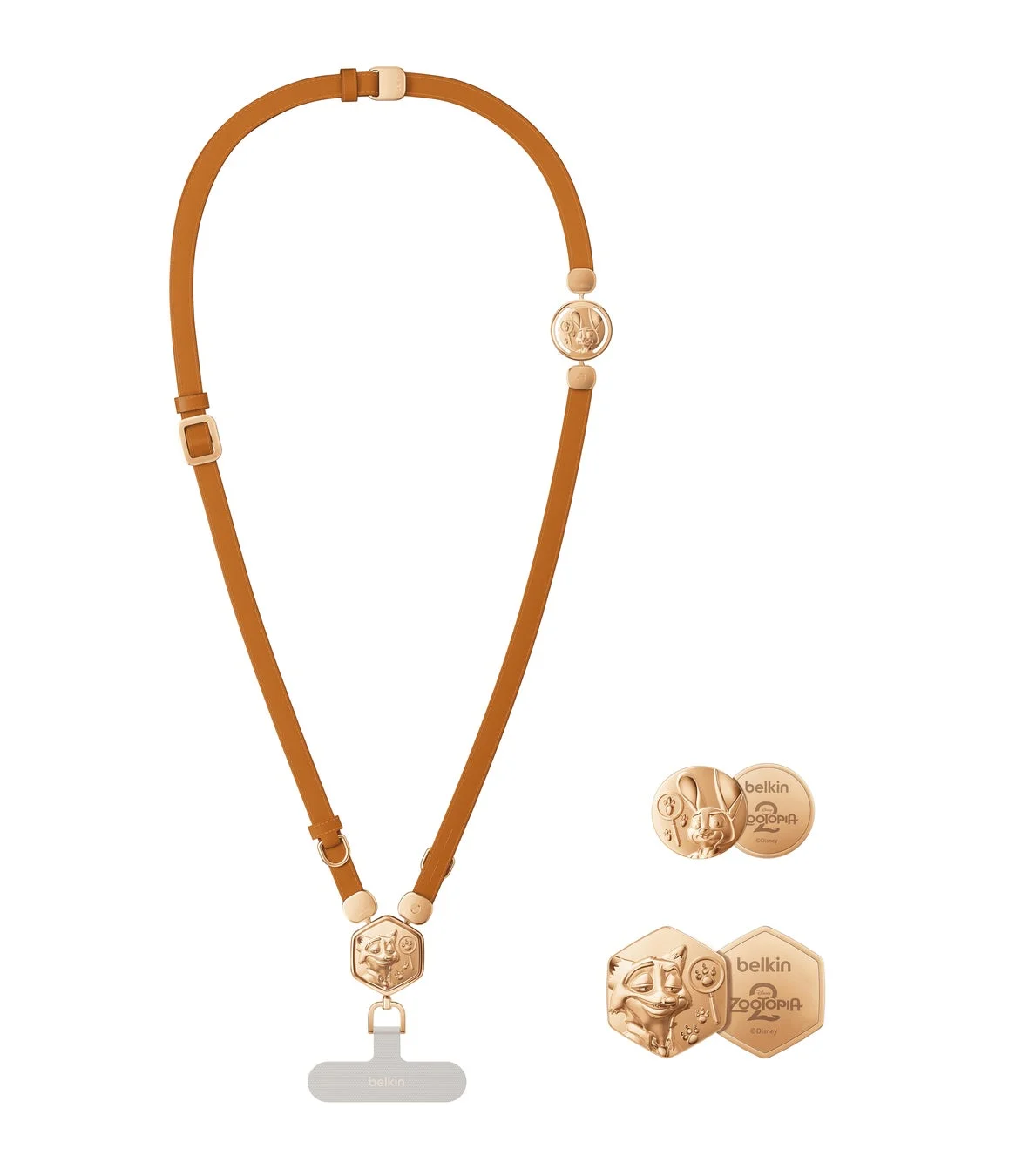 ズートピアデザインのレザーストラップ