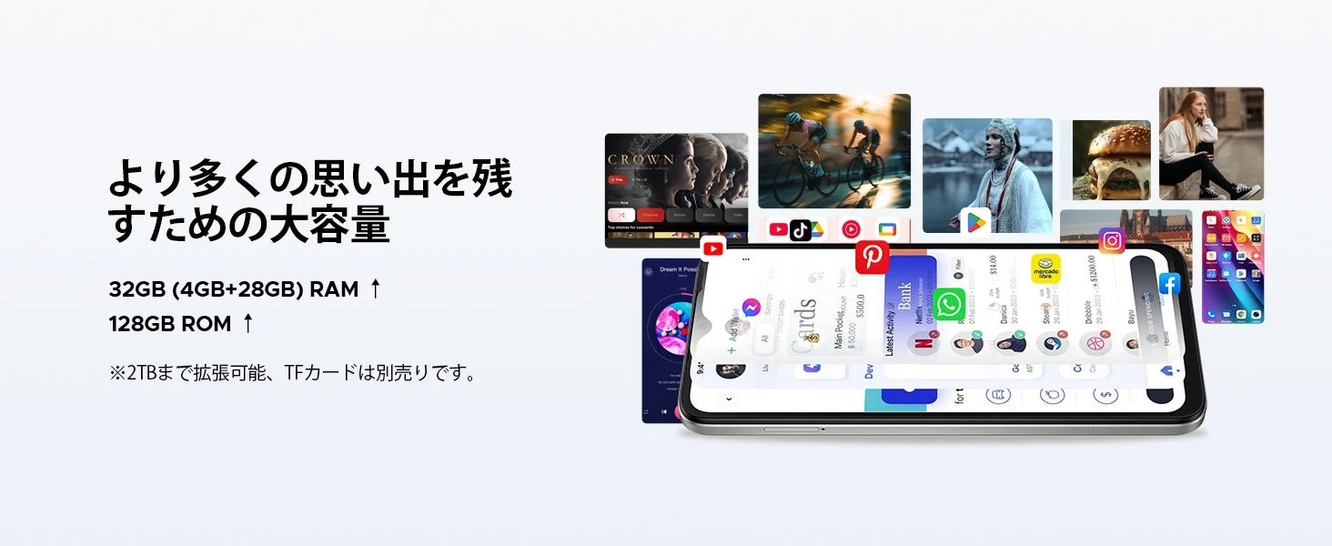 大容量メモリとストレージ