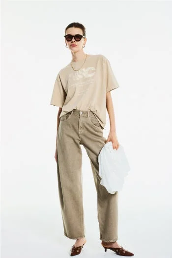 AZUL DENIM カラーワイドデニム