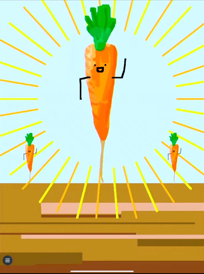 にんじんを収穫するシンプルな音ゲー「畑」のイラスト