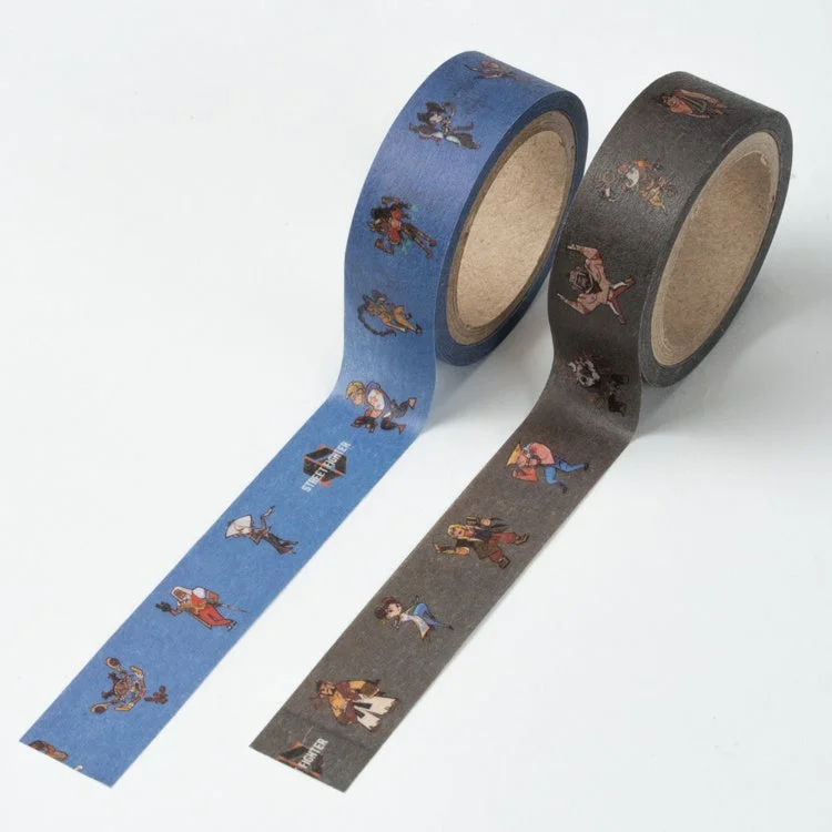 ストリートファイターのキャラクターがデザインされたマスキングテープ
