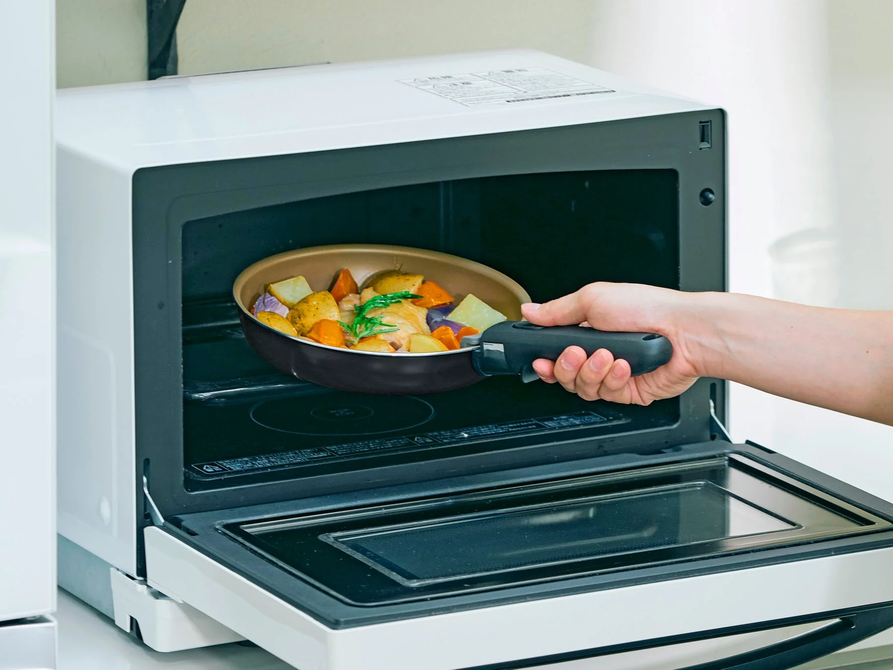 オーブン調理の様子