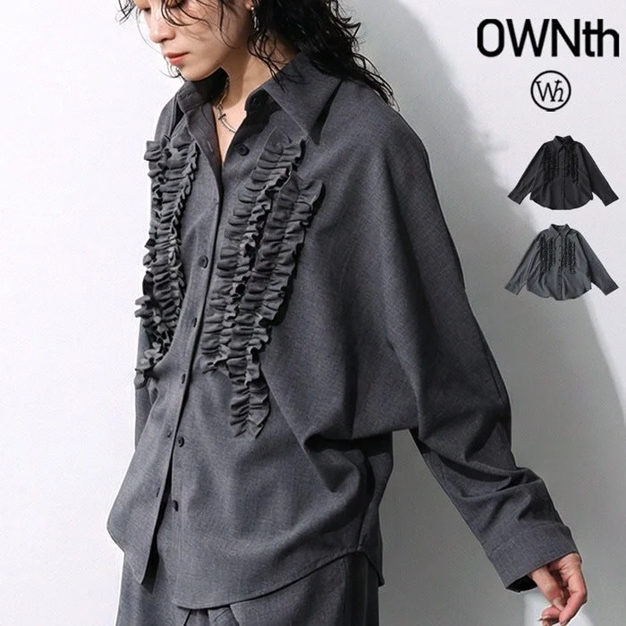 フリルデザインシャツ2