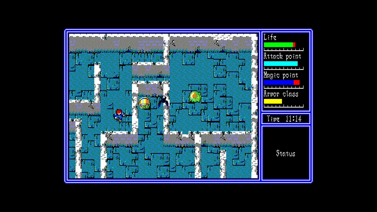 レトロなRPGのゲーム画面