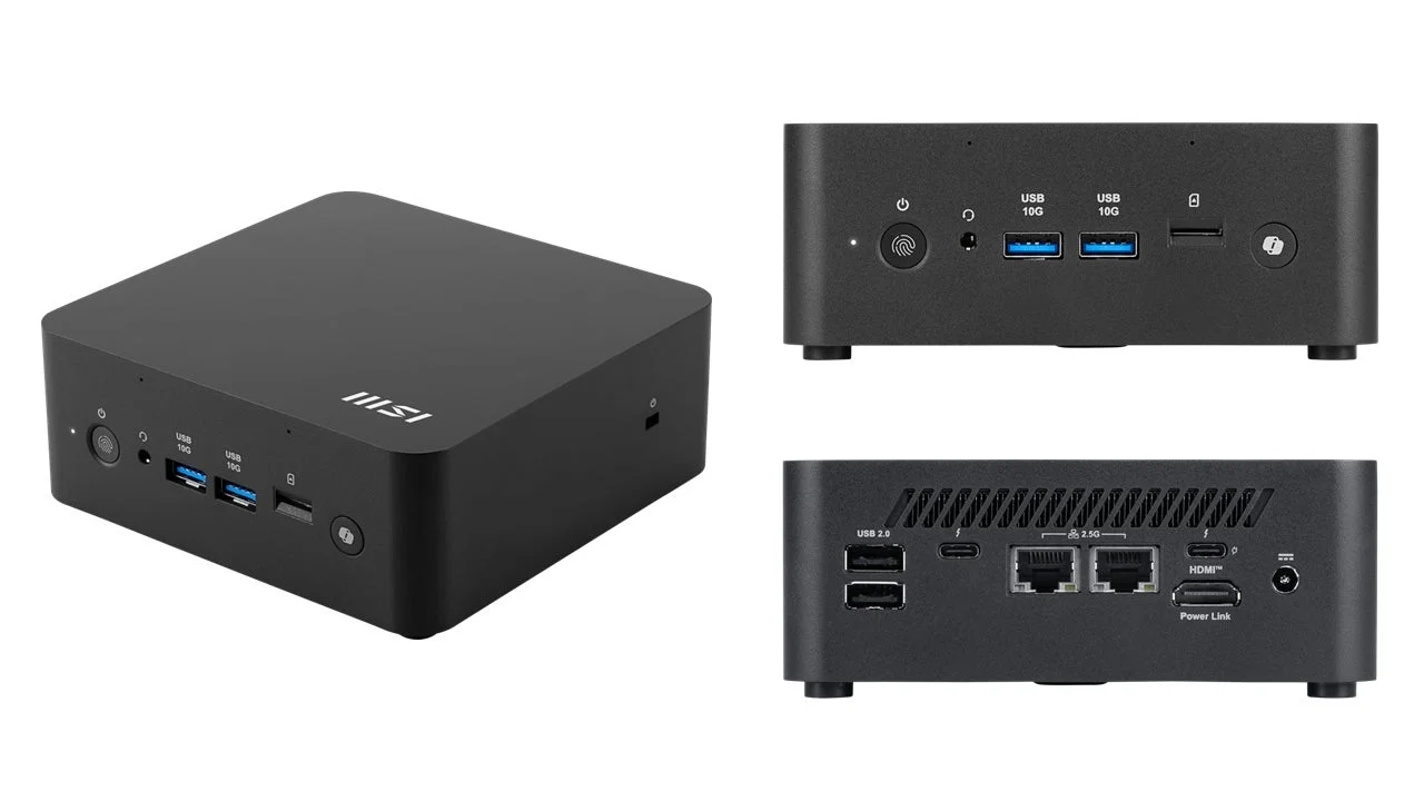 Cubi NUC AI+の側面