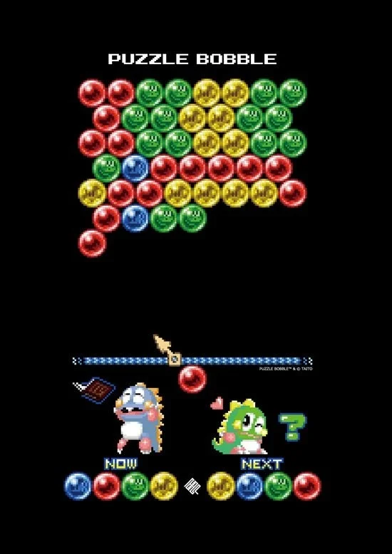 パズルボブルのゲーム画面