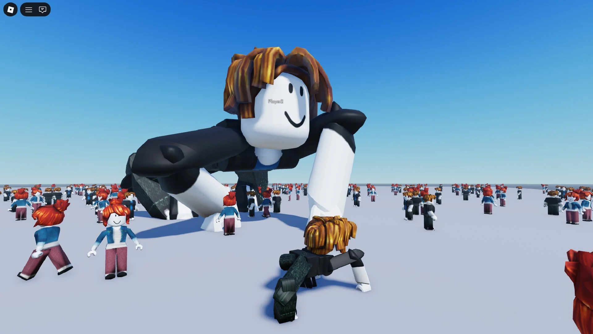 巨大なRobloxキャラクター