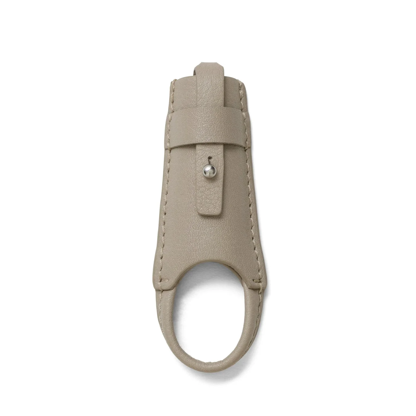 ベージュ系の革製Zipzip™のクローズアップ