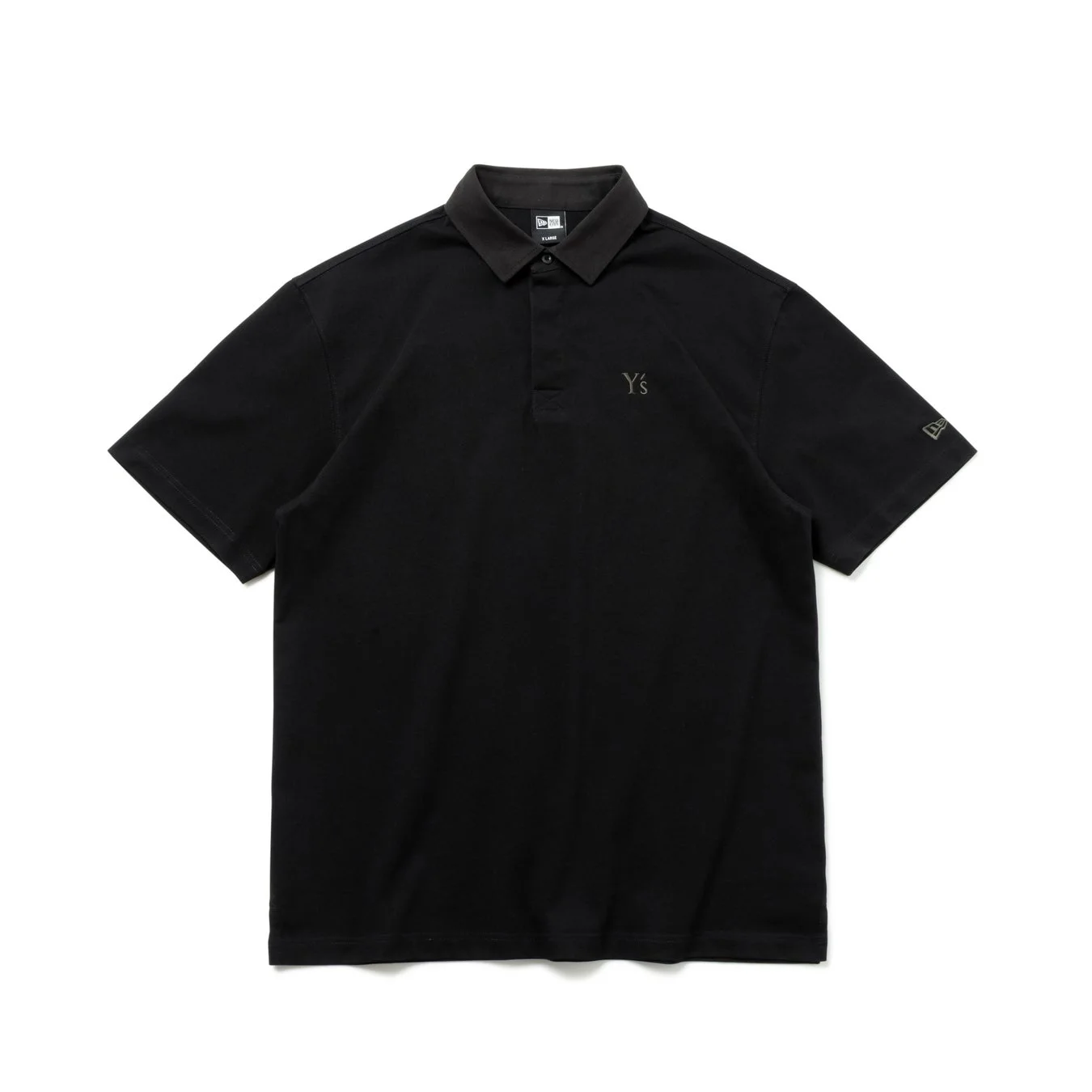 Y's × NEW ERA® S/S Rugger Polo Shirt ブラック