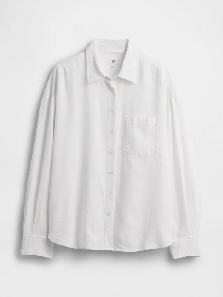 Women’s /リネンブレンド オーバーサイズシャツ