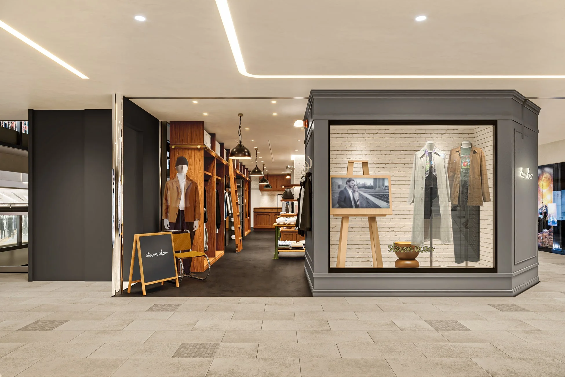 Steven Alanブティックの入り口
