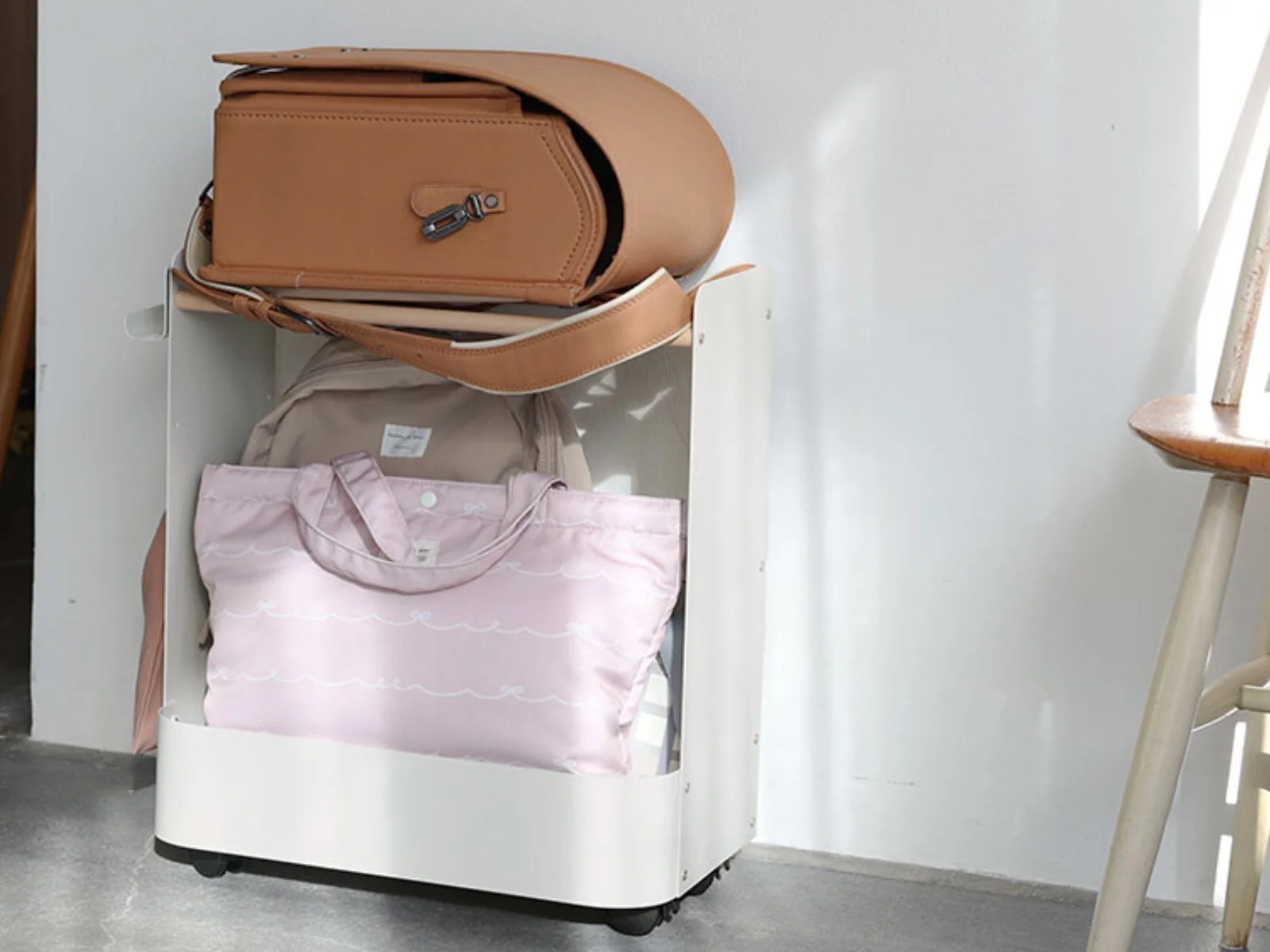 ランドセルなどを収納した状態