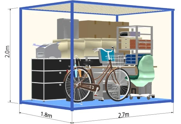 自転車、オフィス家具、段ボール収納