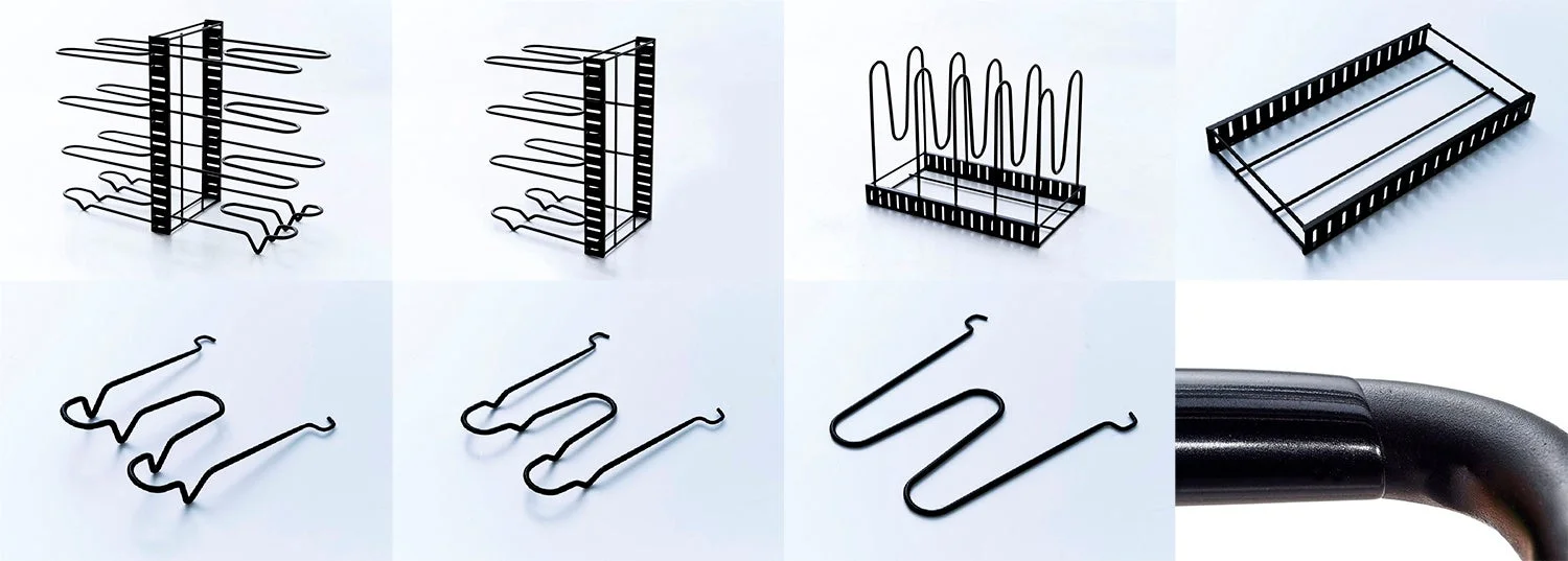 様々な形状のラック