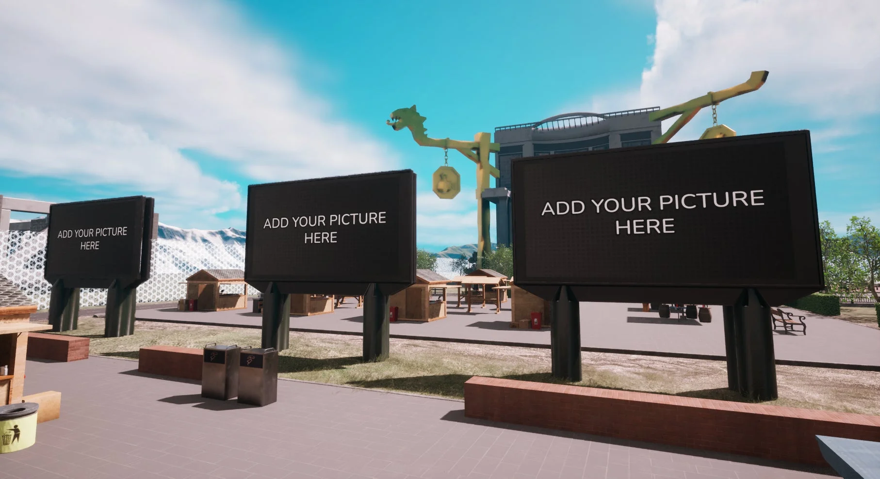 看板に画像をアップロードするイメージ