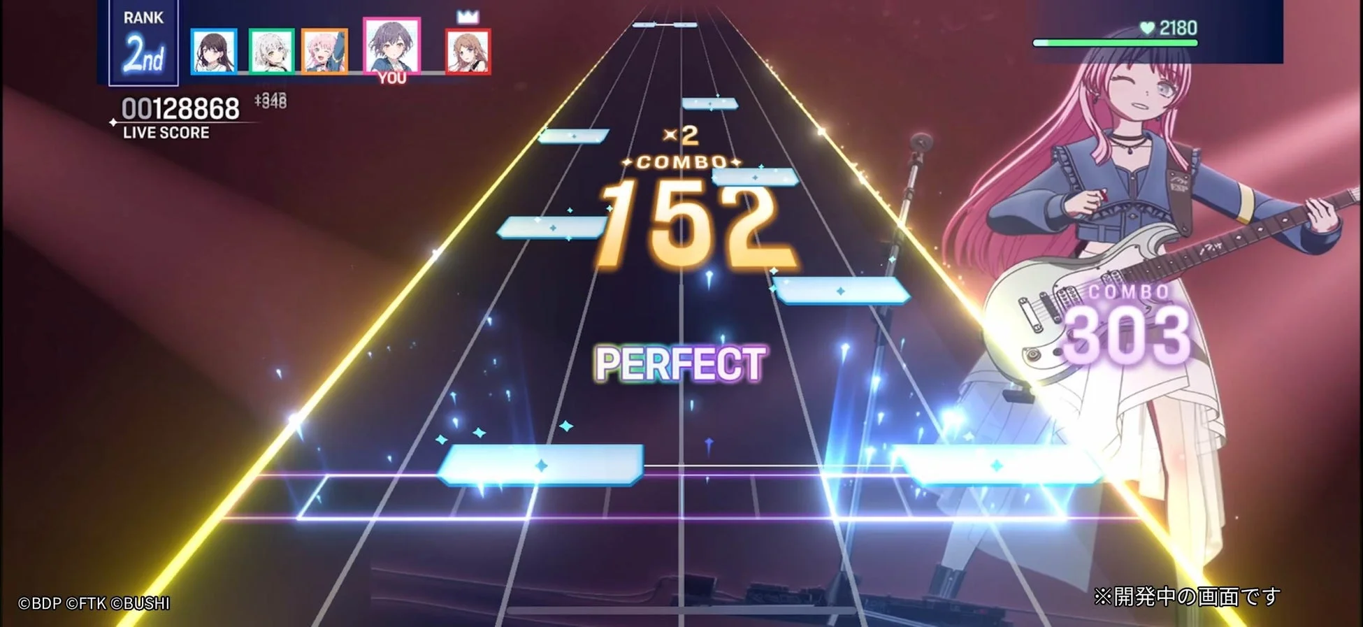 リズムゲーム画面2